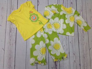 Carters Green & Yellow Sleepwear