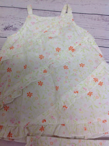 Carters Green Print Dress