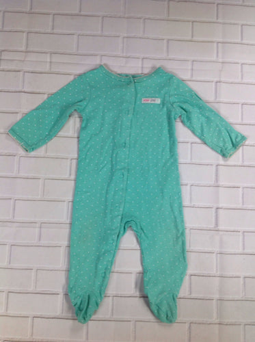 Carters Green Print One Piece