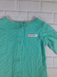 Carters Green Print One Piece