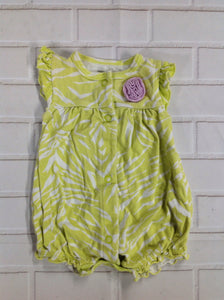 Carters Green Print One Piece