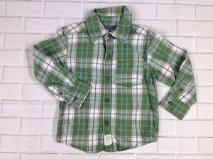 Carters Green Print Top