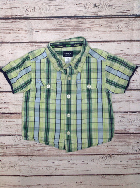 Carters Green Print Top