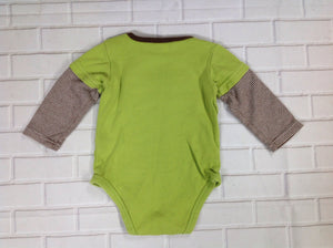 Carters Green Print Top