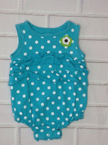 Carters LIGHT BLUE PRINT One Piece