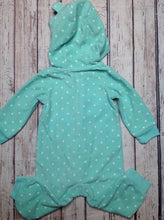 Carters LIGHT GREEN & PINK One Piece With Hoo