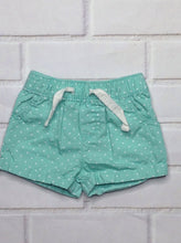 Carters LIGHT GREEN & WHITE Shorts