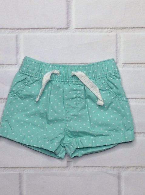 Carters LIGHT GREEN & WHITE Shorts