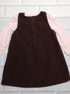 Carters LIGHT PINK & BROWN Dress
