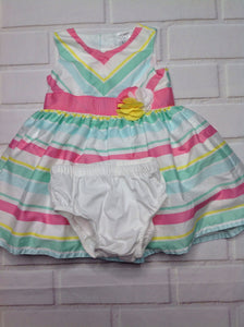 Carters LIGHT PINK & GREEN Dress