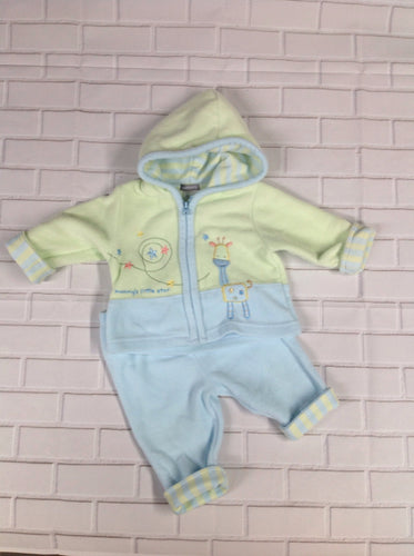 Carters Light Blue & Green 2 PC Outfit