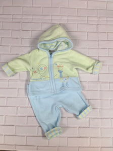 Carters Light Blue & Green 2 PC Outfit