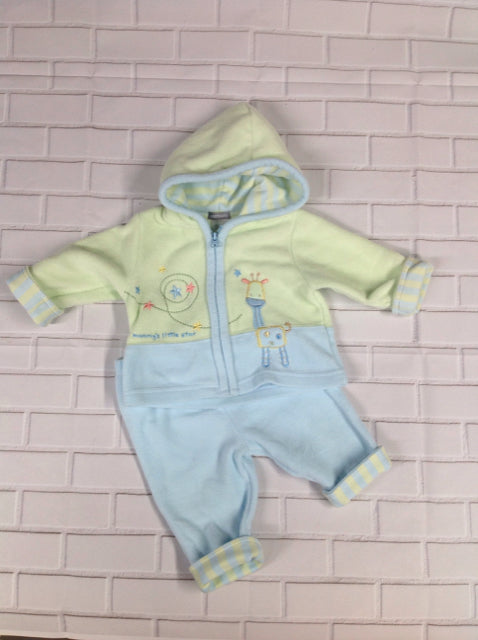 Carters Light Blue & Green 2 PC Outfit