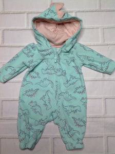 Carters Light Green One Piece