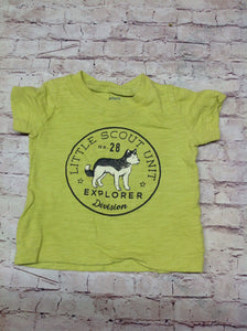 Carters Lime Wolf Top
