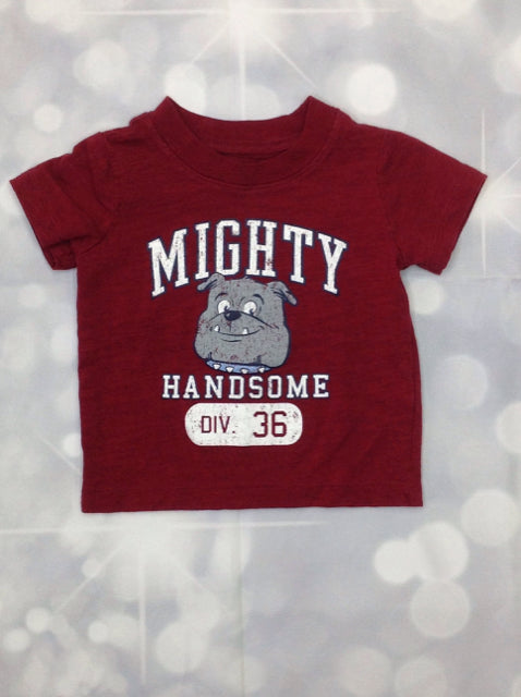 Carters Maroon & Gray Top