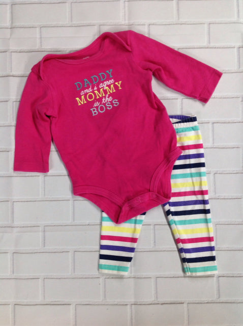 Carters Multi-Color 2 PC Outfit