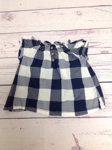 Carters Navy & White Top