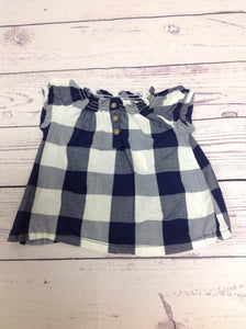 Carters Navy & White Top