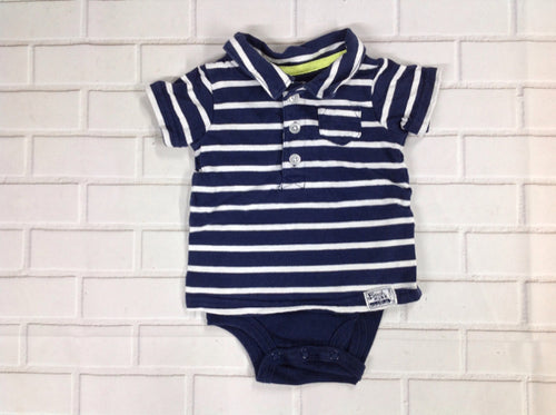Carters Navy & White Top