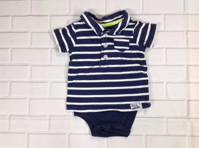 Carters Navy & White Top