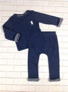Carters Navy 2 PC Outfit