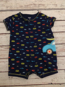 Carters Navy Print One Piece