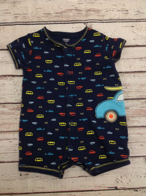 Carters Navy Print One Piece