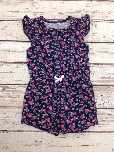 Carters Navy Print One Piece