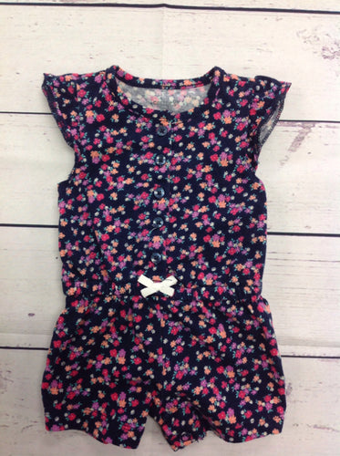 Carters Navy Print One Piece