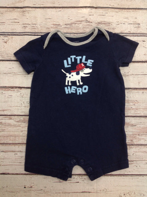 Carters Navy Print One Piece