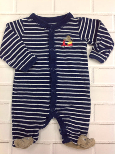 Carters Navy Print One Piece