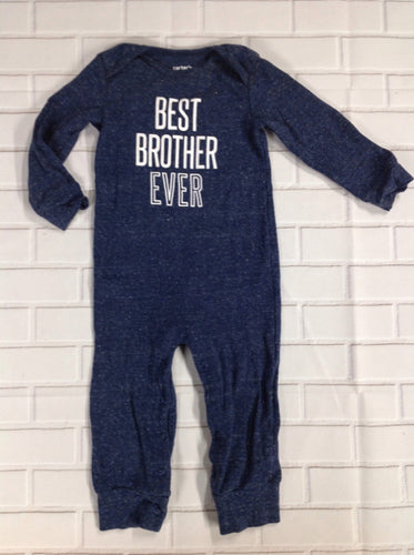 Carters Navy Print One Piece