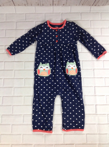 Carters Navy Print One Piece