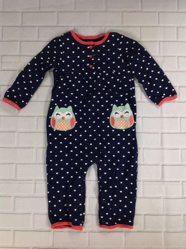 Carters Navy Print One Piece