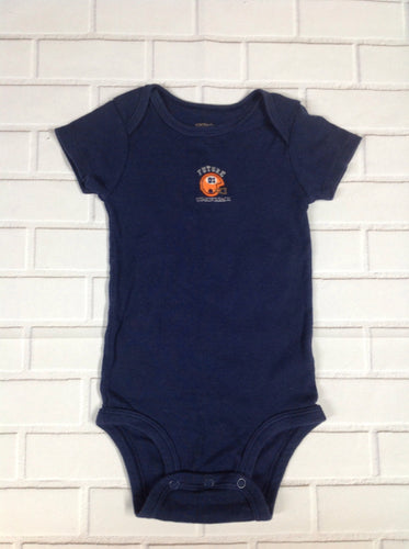 Carters Navy Print Onesie