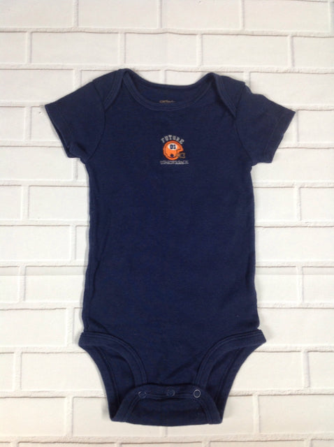 Carters Navy Print Onesie