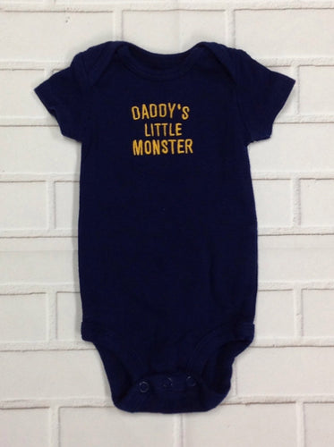Carters Navy Print Onesie