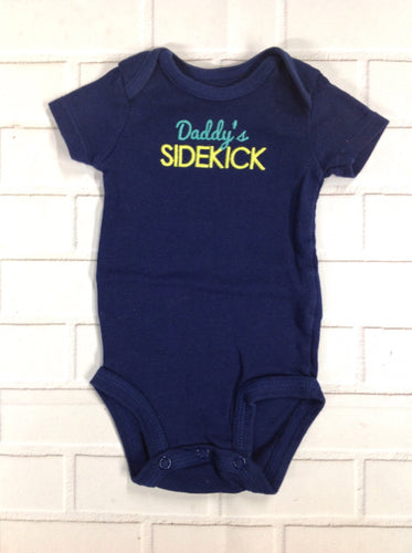 Carters Navy Print Onesie