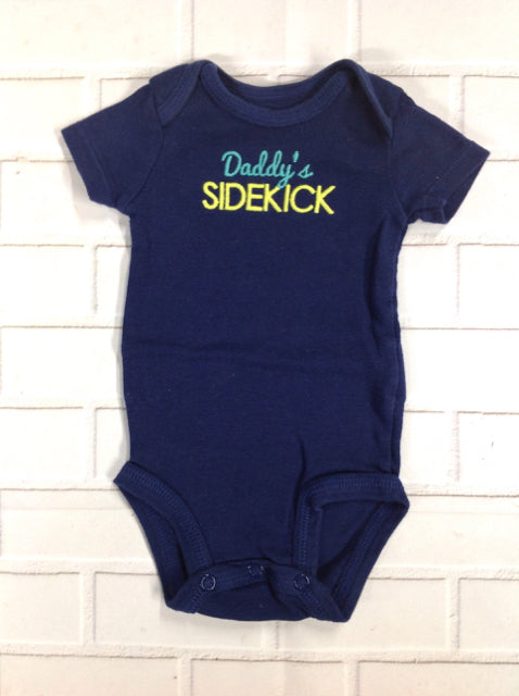 Carters Navy Print Onesie