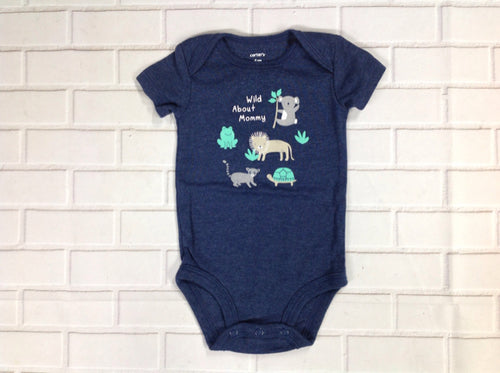 Carters Navy Print Onesie