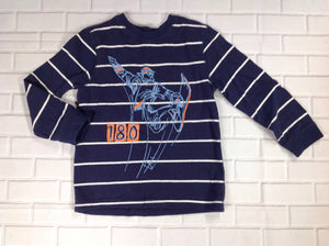Carters Navy Print Snowboarding Top