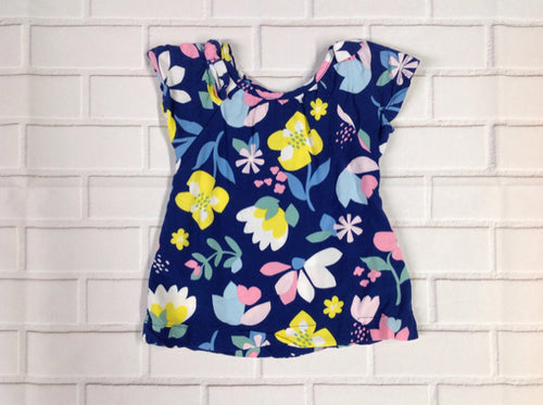 Carters Navy Print Top