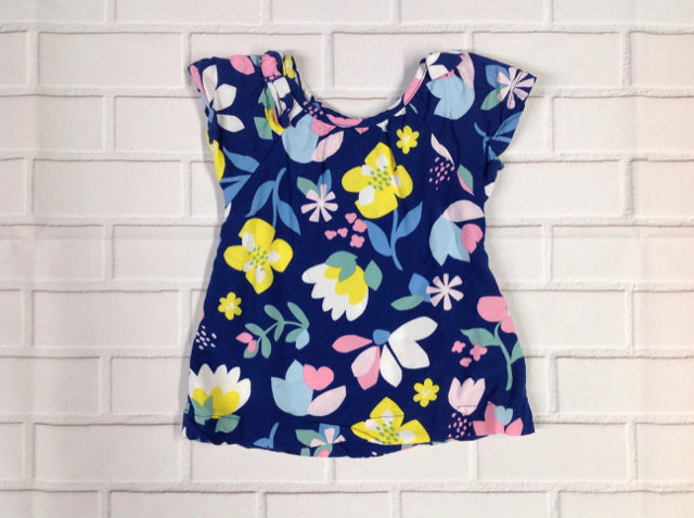 Carters Navy Print Top
