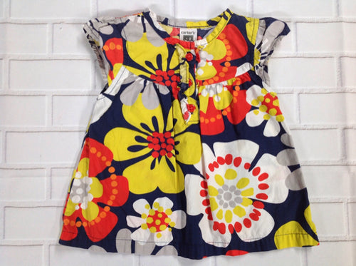 Carters Navy Print Top