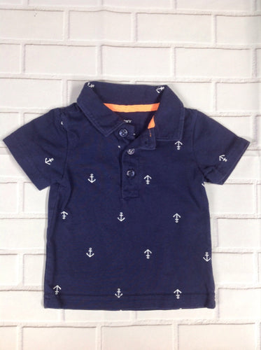 Carters Navy Print Top