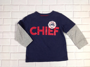 Carters Navy Print Top