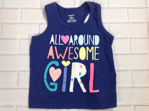 Carters Navy Print Top