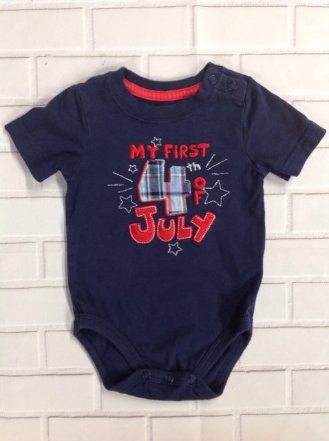 Carters Navy Print Top