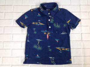 Carters Navy Print Top